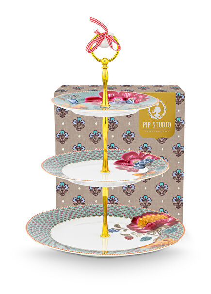 Fantasy Blooming Tales Mavi Porselen Kek Standı