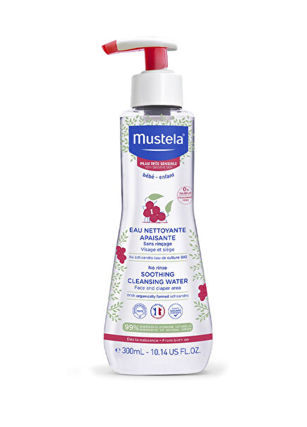 99% Natural Ingredients Rinse-Free Perfume-Free Cleansing Water for Very Sensitive Skin 300 ml