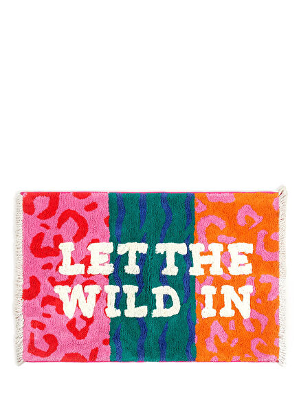 Punjab Renkli %100 Pamuk Püsküllü Banyo Paspası 60 x 90 cm