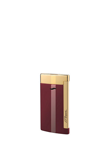Slim 7 Lacquer Burgundy Gold Lighter