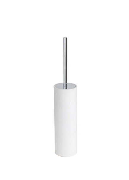 White Chrome Toilet Brush