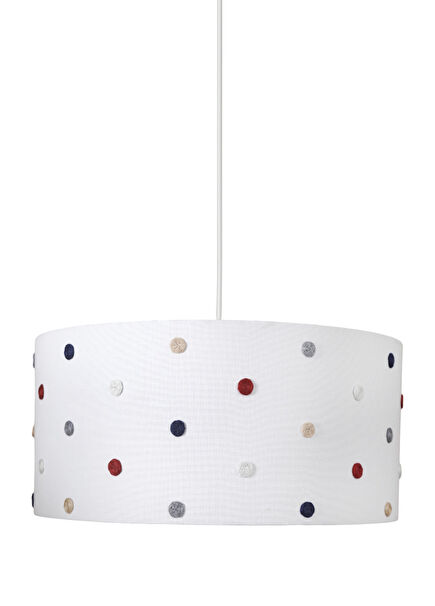 Rokoko Beyaz Puantiyeli Çocuk Odası Aydınlatması