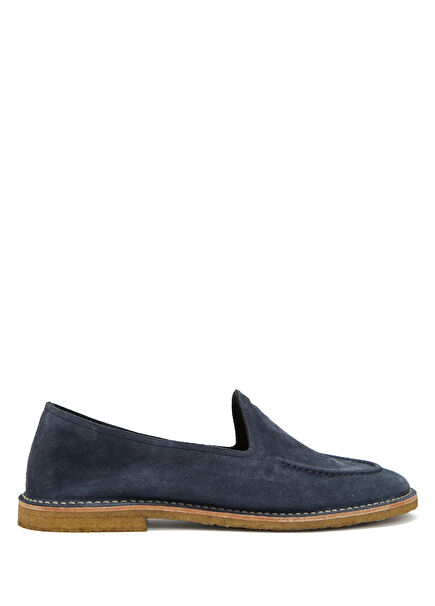 Dark Blue Men's Suede Loafer