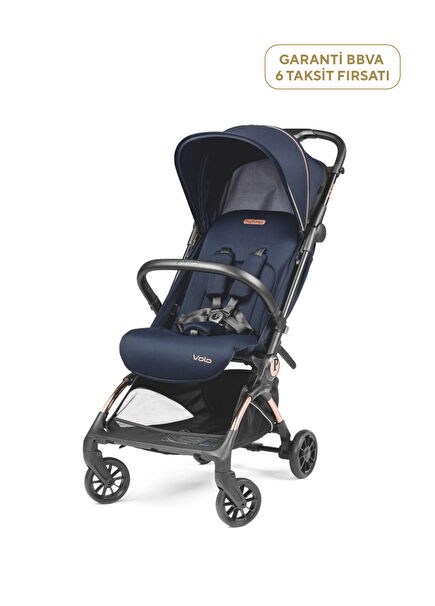 Volo Blue Shine Tek Elle Katlanabilen Bebek Arabası