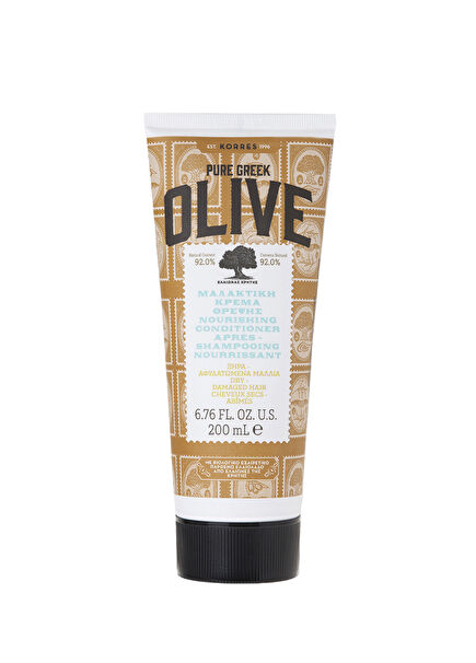 Pure Greek Olive Nourishing Conditioner Pure Olive Oil Nourishing Conditioner for Dry and Damaged Hair 200 ml