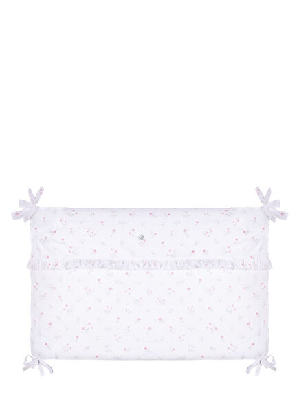 Pembe Çiçekli Kız Bebek Bomber Yatak Çevresi Yan Korumalık