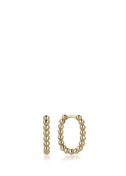 Midi Pıt 14K Gold Women's Earrings