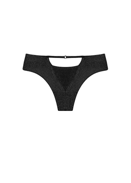 Afife Black String Panties 