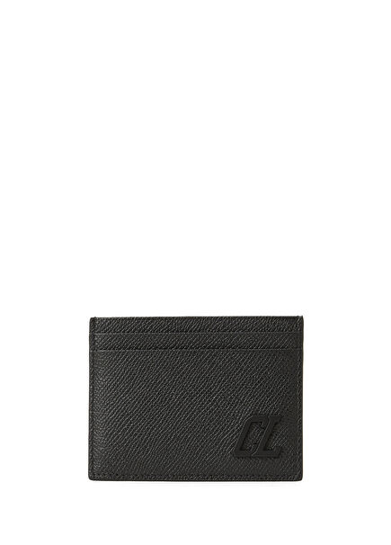 Groovy Black Men's Leather Card Holder