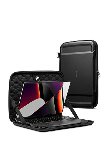 Macbook Pro 14" Compatible Rugged Armor Pro Pouch Black Carrying Case