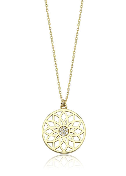 Yaşam Çiçeği 14 Ayar Altın Kadın Kolye