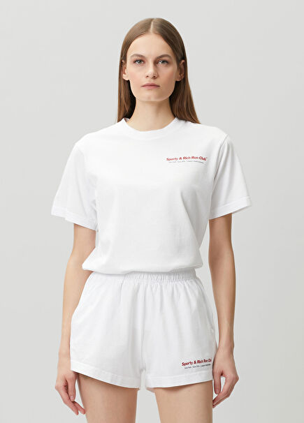 Run Club Beyaz T-shirt