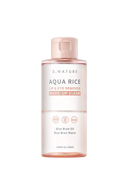 Aqua Rice Lip & Eye Remover Dual-Phase Purifying Makeup Remover for Eye and Lip Makeup 145 ml