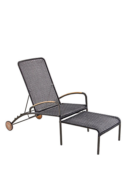 Capri Opti Stainless Steel Anthracite Sun Lounger