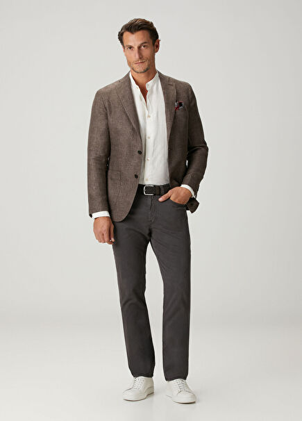 Açık Kahverengi Jean Pantolon