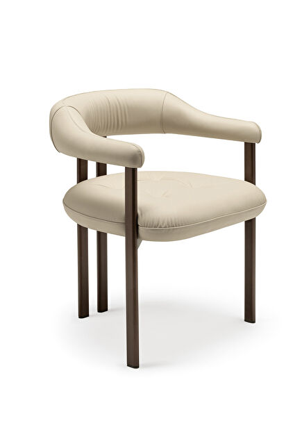 Greta Kollu 6'lı Deri Yemek Odası Sandalyesi