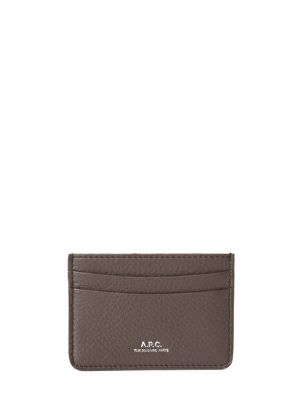 Logo Detaylı Erkek Deri Kartlık