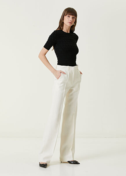 VLogo Krem Yün Pantolon