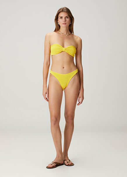 Jean Sarı Bikini Takımı