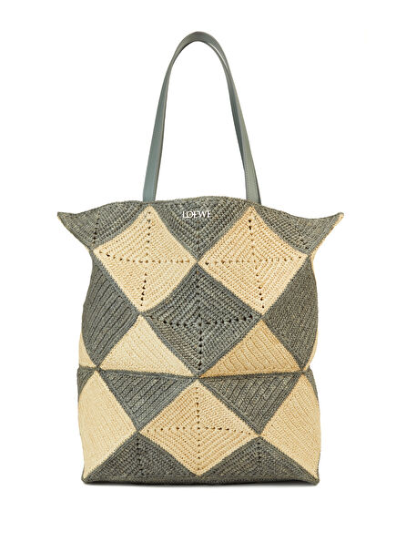 Ibiza Puzzle Xl Men's Raffia Bag
