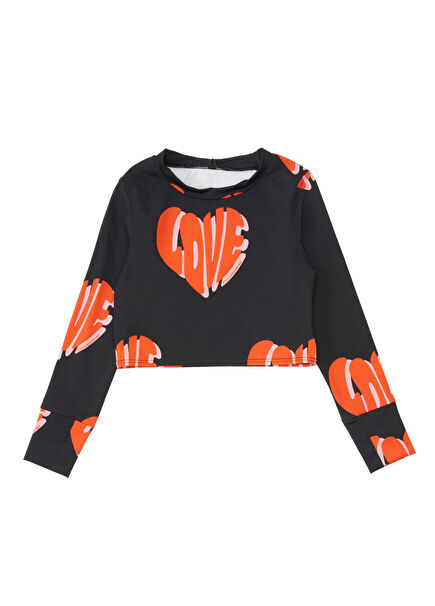 Siyah Kız Çocuk T-shirt