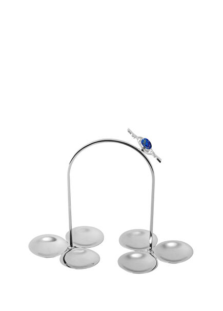 Elio 6lı Askı Gümüş Kaplama Makaronluk