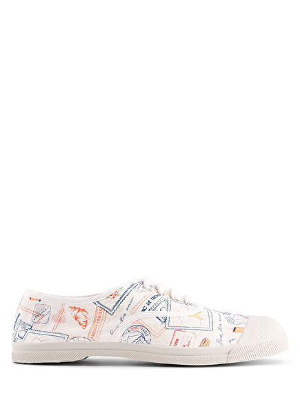 Lacet Desenli Kadın Kanvas Sneaker