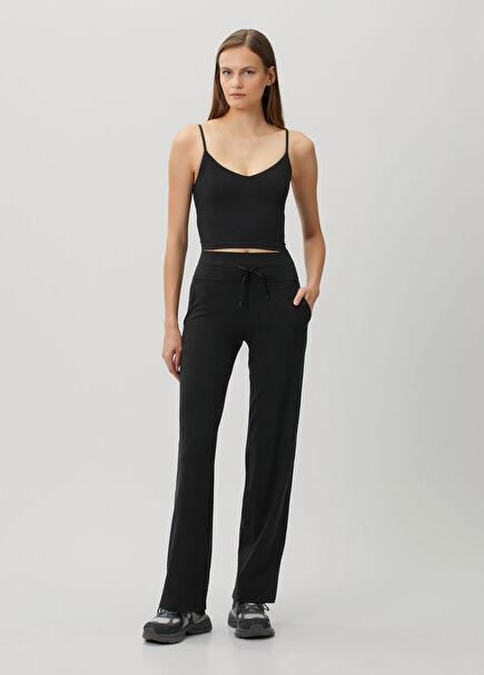 Groove Wide-Leg High-Rise Black Pants *Regular