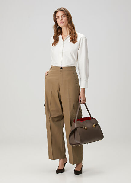 Dark Beige Cargo Pants