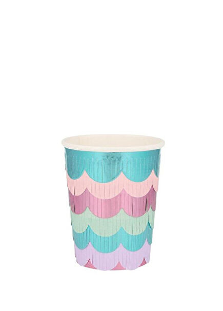 Deniz Kızı 8'li Püsküllü Kağıt Bardak