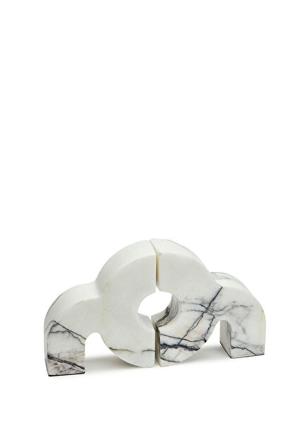 White Grey Marble Object