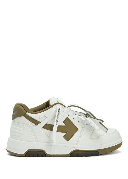Out Of Office Haki Beyaz Kadın Deri Sneaker