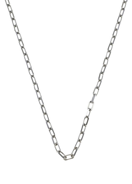 Forsa Gümüş Kaplama Çelik Erkek Zincir Kolye