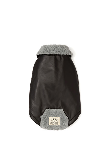 Blanche Siyah Çift Taraflı Kışlık Köpek Ceket