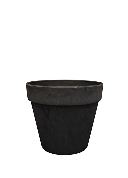 Nayla Siyah Plastik Saksı 25x23 cm