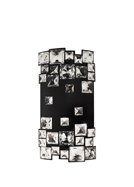 Mosaix Siyah Sarkıt Kristal Taşlı Aplik