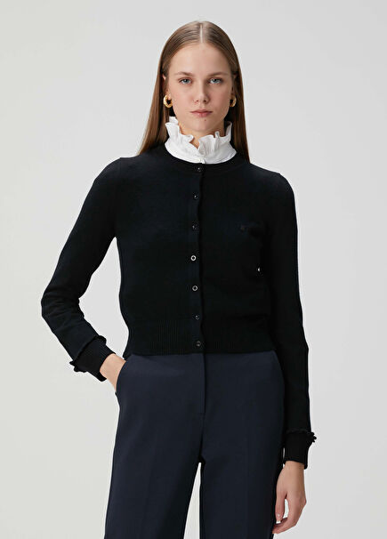 Emile Siyah Yün Hırka