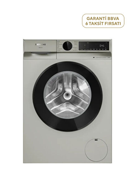 WG42K2ZXTR iQ500 Silver 1200 RPM Washing Machine 9 kg
