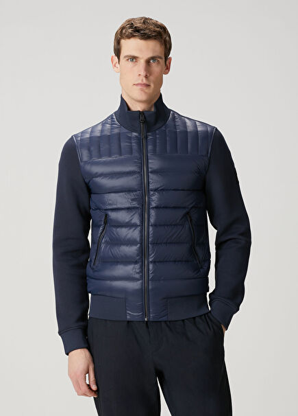 Lacivert Kapitone Garnili Mont