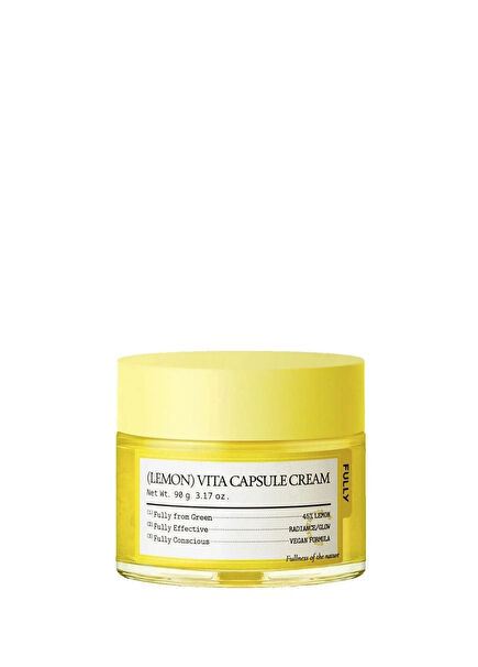 Fully Lemon Vita Capsule Cream Cilt Tonu Dengeleyici Aydınlatıcı Yüz Kremi 90 gr