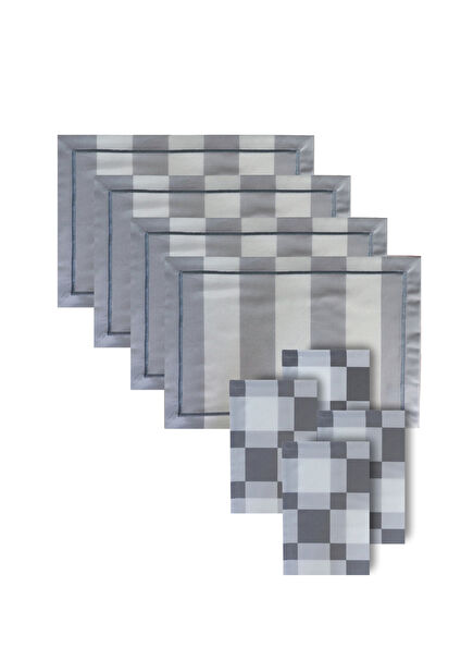 Berry Mia Cotton 4-Piece American Service and Napkin Set