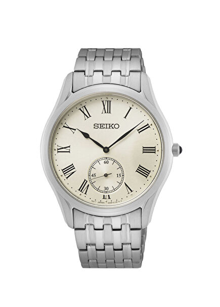 SEIRK047P Metalik Gri Çelik Erkek Kol Saati