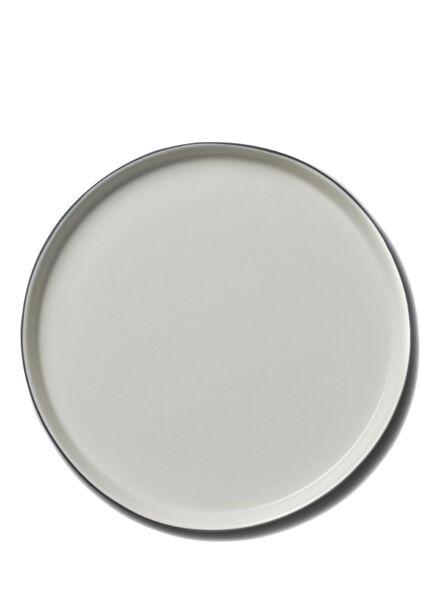 Siyah Fildişi Porselen Ordövr Tabağı