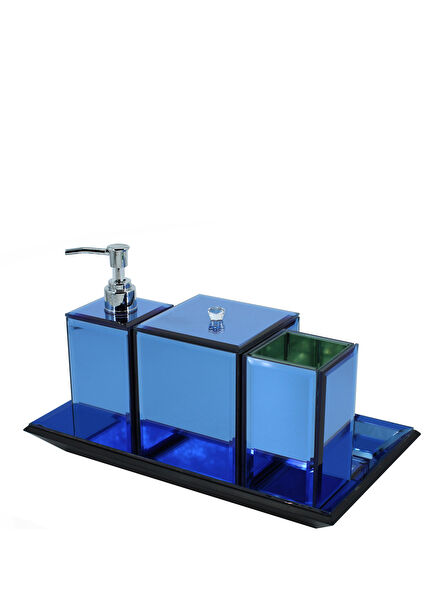 Alora Blue Handmade 4-Piece Bathroom Set