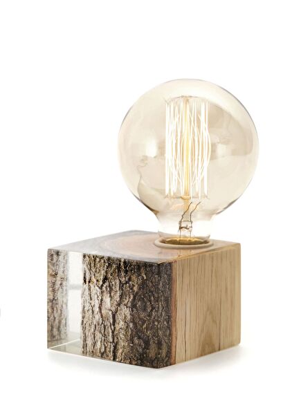 Şeffaf Epoksi Masa Lambası