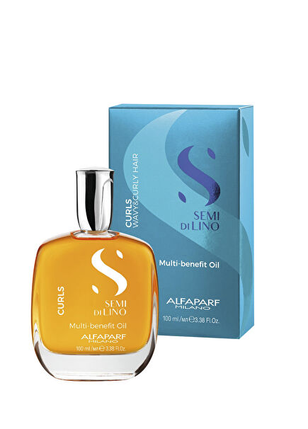 Semi Di Lino Curls Kıvırıcık Saçlar İçin Çok Yönlü Saç Bakım Yağı 100 ml