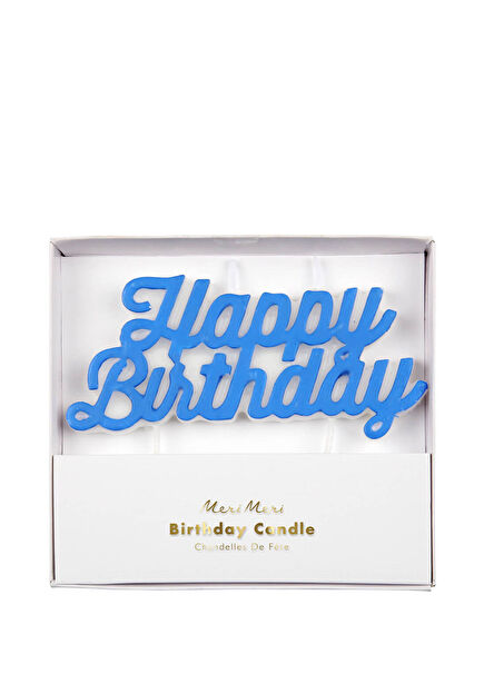 Happy Birthday Blue Candle