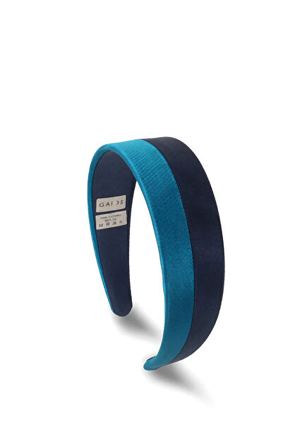 Hybrid Gia Mavi Lacivert İpek Kumaş Kadın Taç