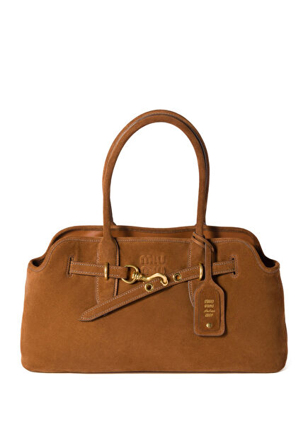 Aventure Brown Suede Women's Handbag