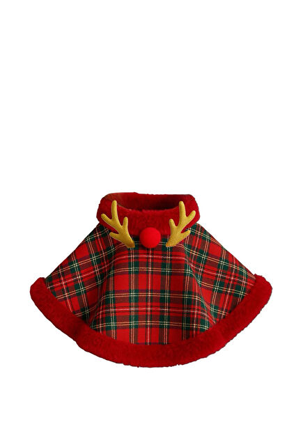 Kırmızı Küçük Irk Köpek ve Kedi Pelerin